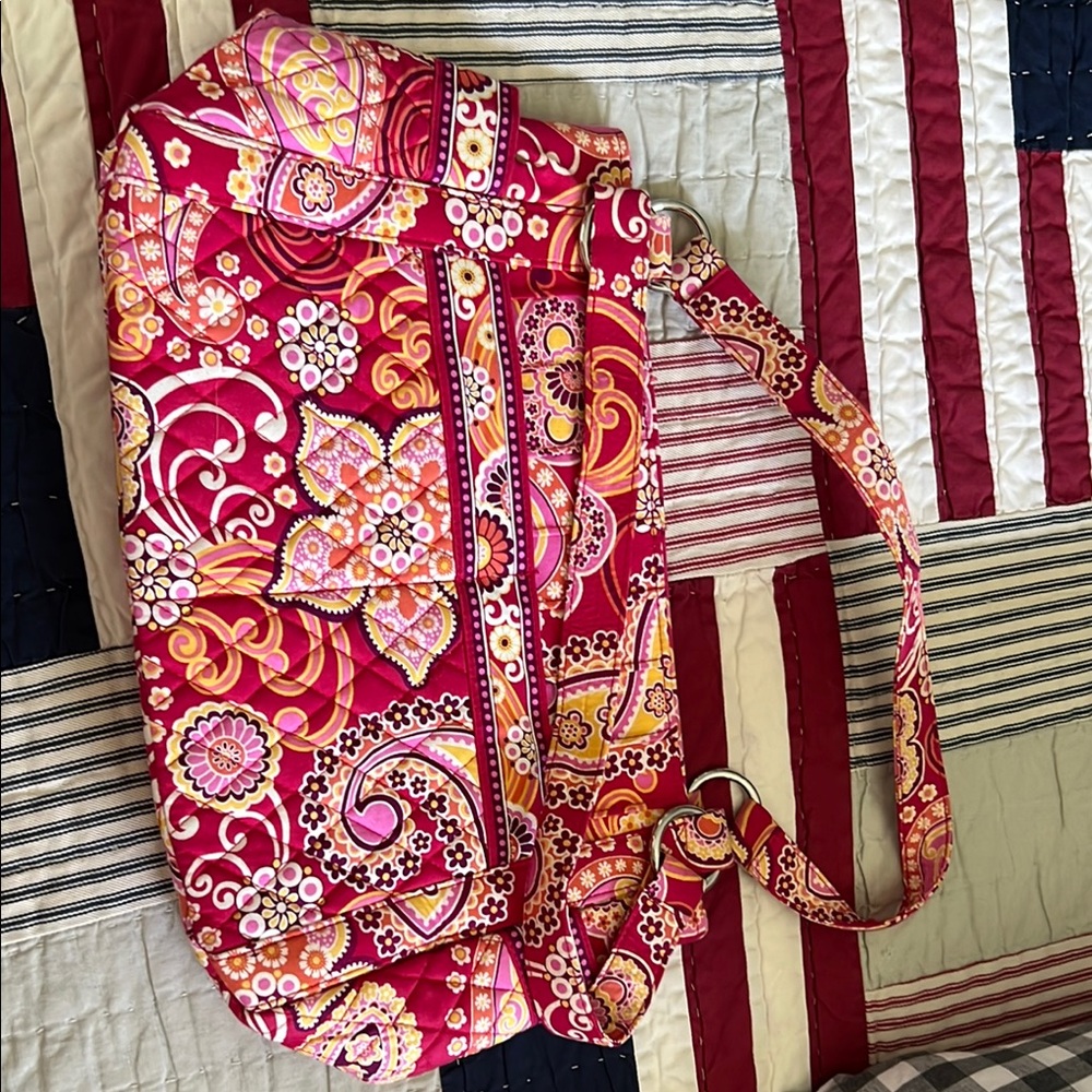 Vera Bradley Pink and Orange Shoulder Bag